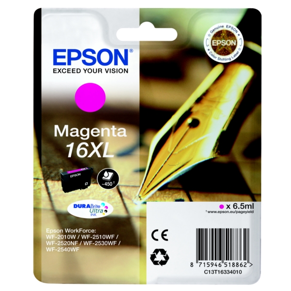 Epson Tinte C13T16334012 | 16XL | T16334012 | T1633 magenta