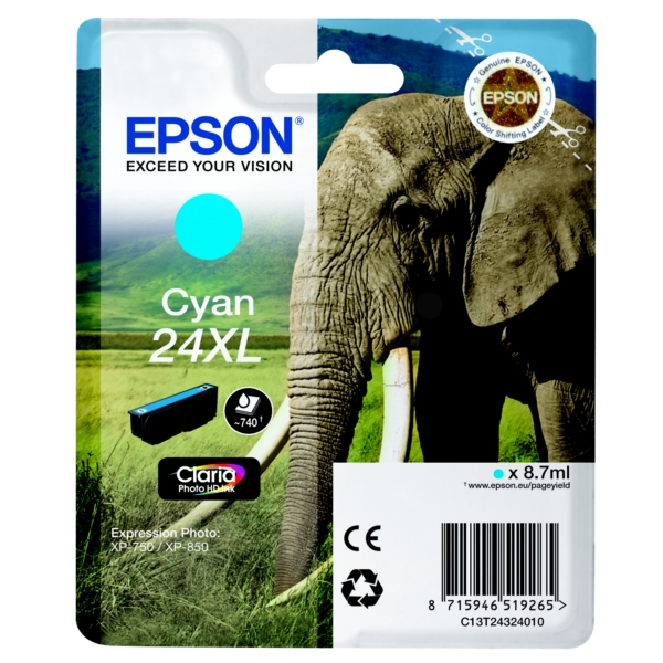 Epson Tinte C13T24324012 | 24XL | T24324012 | T2432 cyan