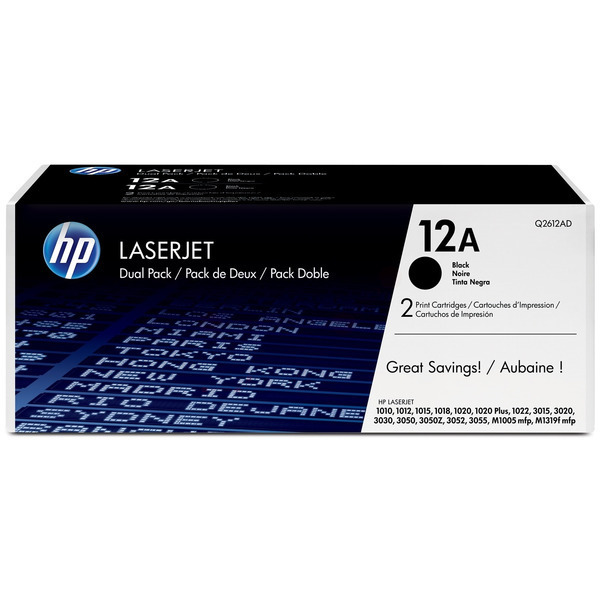 HP Toner Q2612AD | 12AD | 12ADBLACK schwarz
