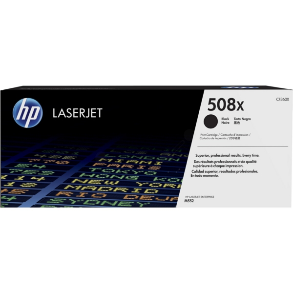 HP Toner CF360X | 508XBLACK | 508XBK | 508X schwarz