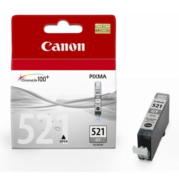Canon Tinte CLI-521 | CLI521 | 2937B001 | CLI-521GY | CLI521GY grau