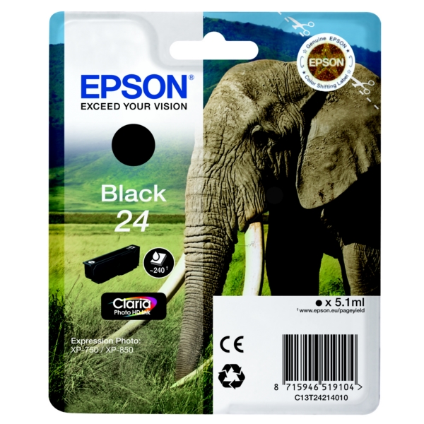 Epson Tinte C13T24214012 | 24 | T24214012 | T2421 schwarz