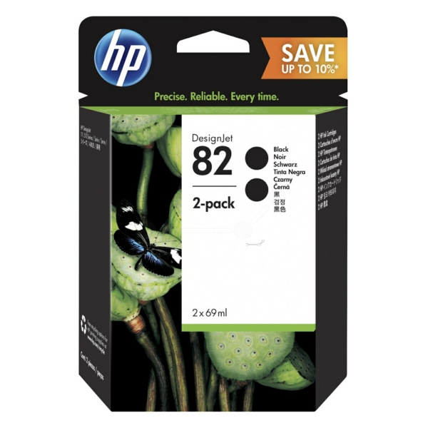 HP Tinte P2V34A | 82 | 82BLACK | 82BK schwarz