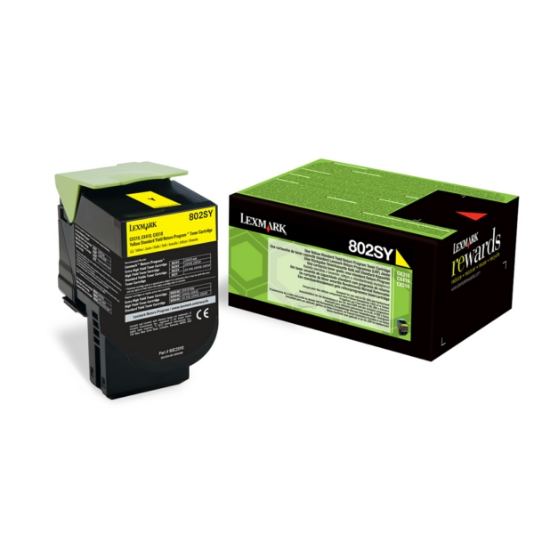 Lexmark Toner 80C2SY0 | 802SY yellow