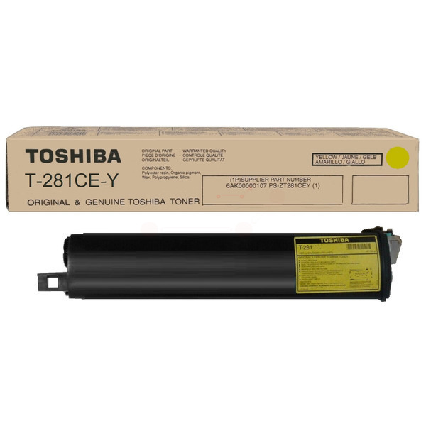 Toshiba Toner T-281CEY | 6AK00000107 | T-281CE-Y | T281CEY yellow