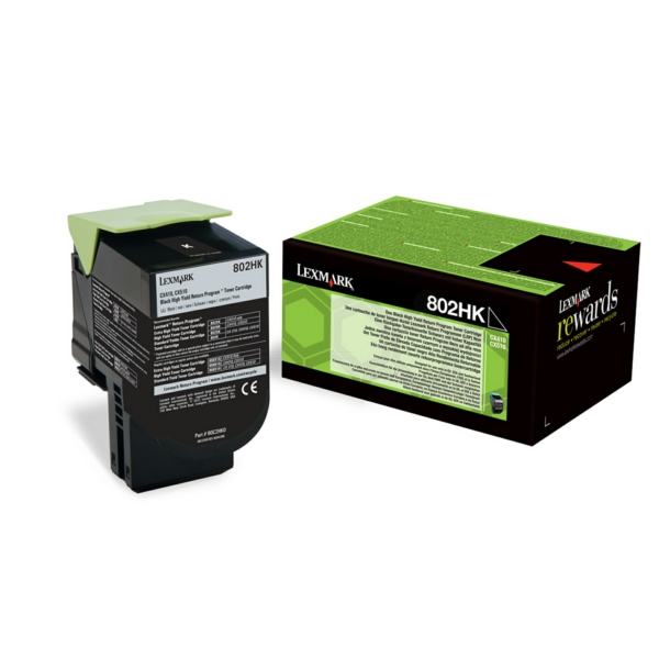 Lexmark Toner 80C2HK0 | 802HK schwarz