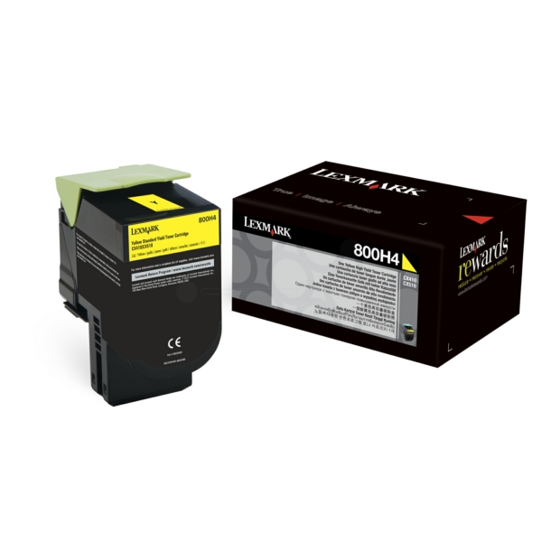 Lexmark Toner 80C0H40 | 800H4 yellow