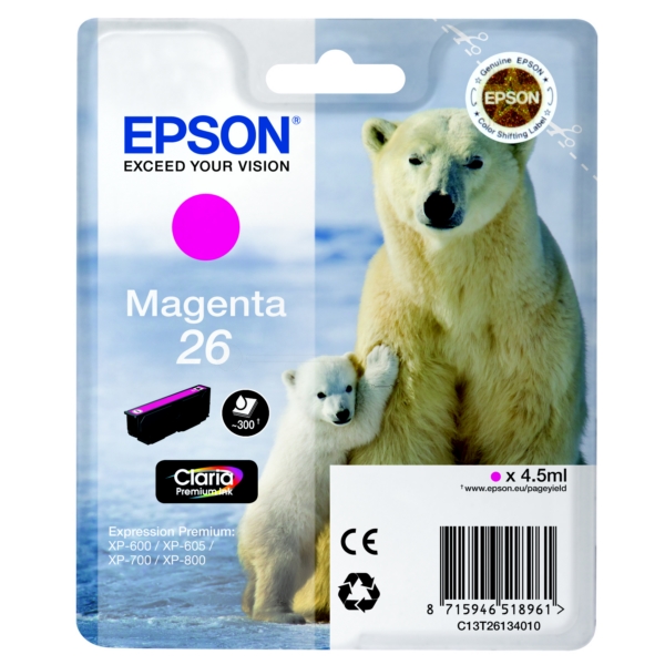 Epson Tinte C13T26134012 | 26 | T26134012 | T2613 magenta