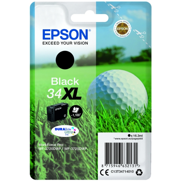 Epson Tinte C13T34714010 | 34XL | T34714010 | T3471 schwarz
