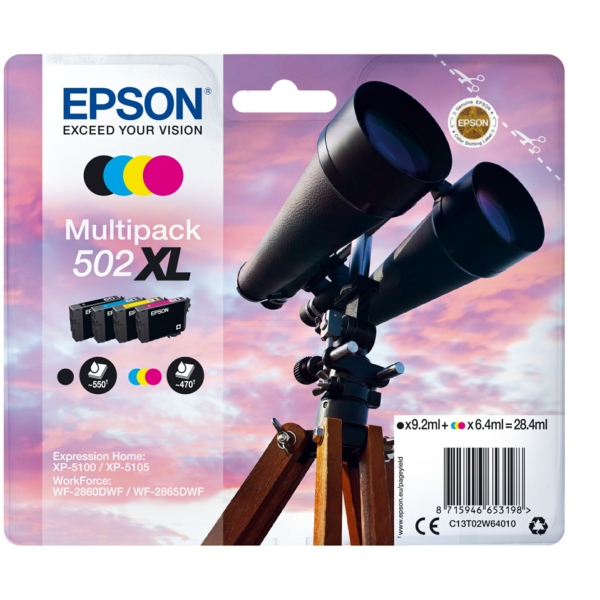 Epson Zubehör C13T02W64010 | T02W6 | T02W64010 | 502XL schwarz