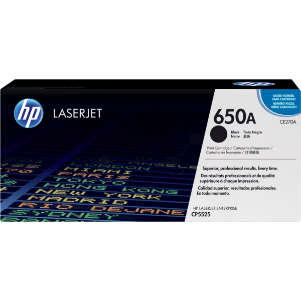 HP Toner CE270A | 650A | 650ABLACK schwarz