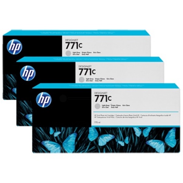 HP Tinte B6Y38A light | 771C grau