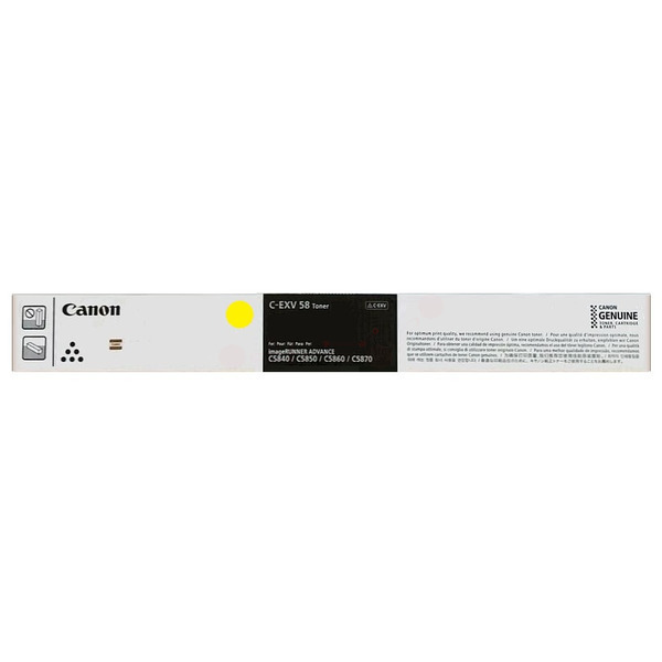 Canon Toner C-EXV 58 | CEXV 58 | CEXV58 | 3766C002 yellow