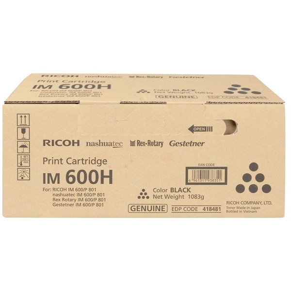 Ricoh Toner 418481 | IM600H schwarz