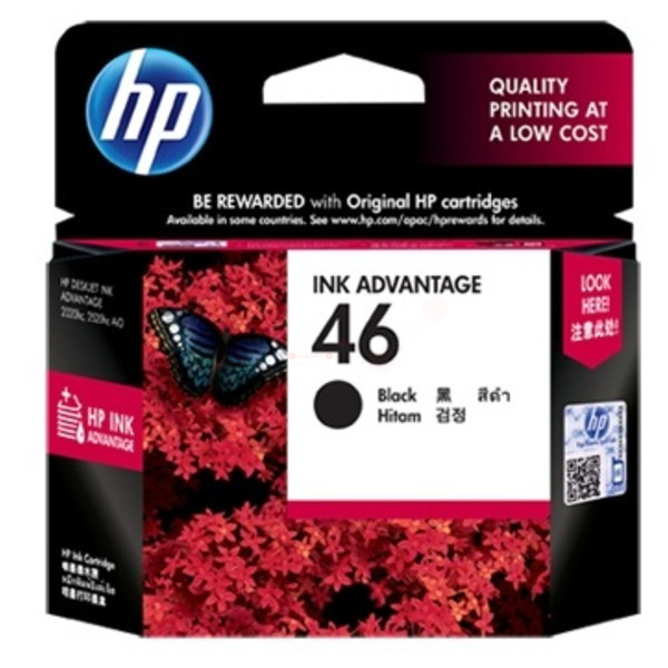 HP Tinte CZ637AE | 46 | 46BLACK | 46BK schwarz