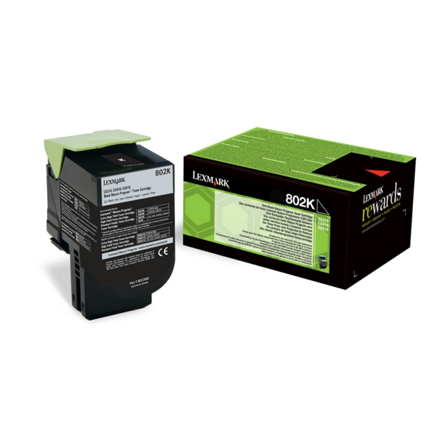 Lexmark Toner 80C20K0 | 802K schwarz