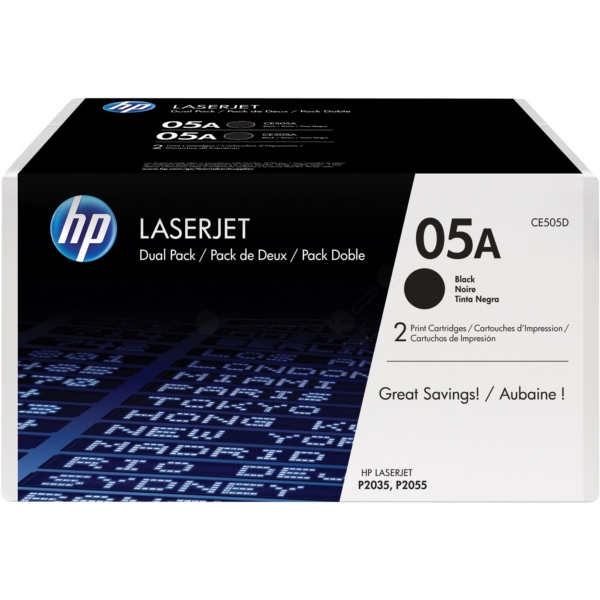 HP Toner CE505D | 05A | 05ABLACK schwarz