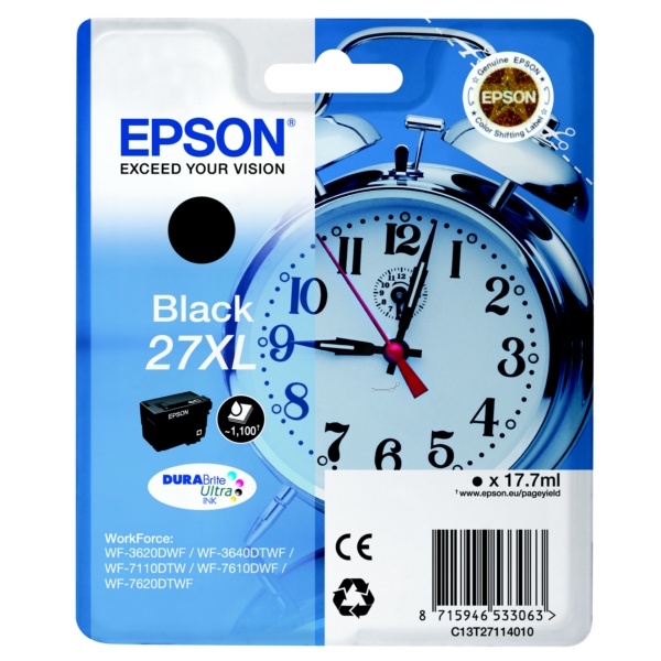 Epson Tinte C13T27114012 | 27XL | T27114012 schwarz