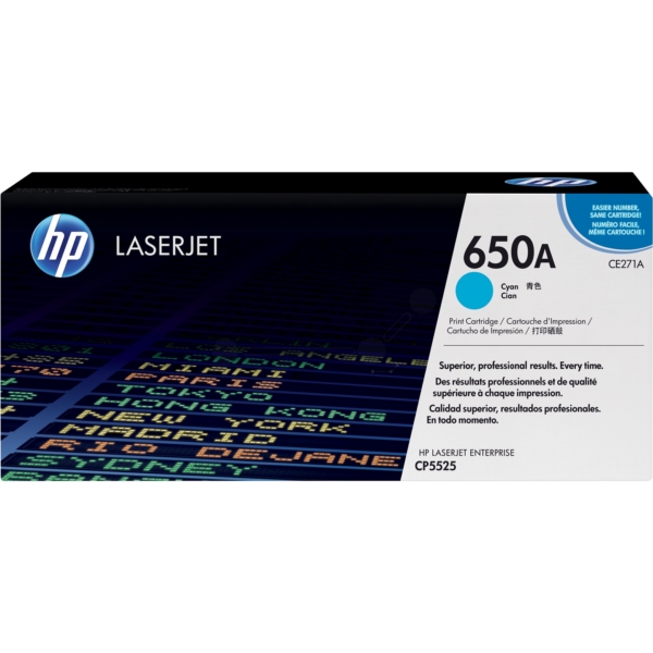 HP Toner CE271A | 650A | 650ACYAN cyan