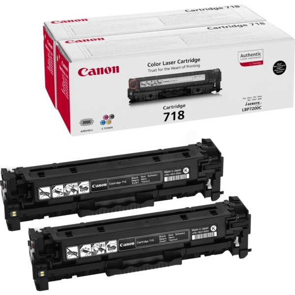 Canon Toner 2662B005 | 2662B017 | 718BKVP schwarz