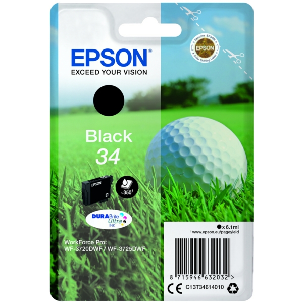 Epson Tinte C13T34614010 | 34 | T34614010 | T3461 schwarz