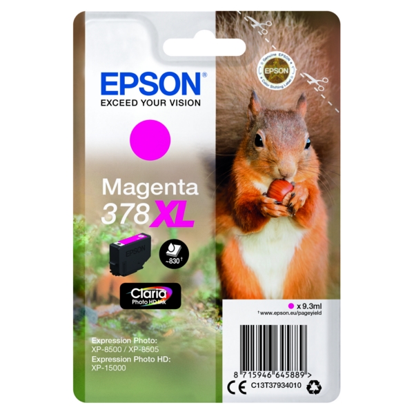 Epson Tinte C13T37934010 | T37934010 | T3793 | 378XL magenta