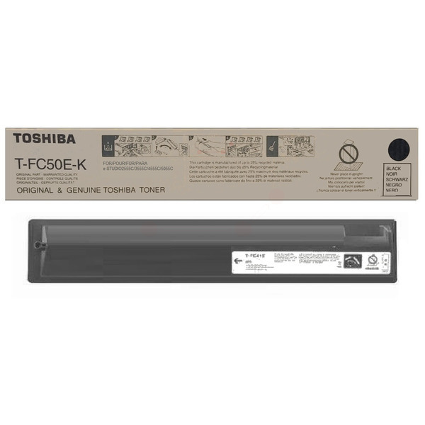 Toshiba Toner T-FC50EK | 6AJ00000114 | T-FC50E-K | TFC50EK schwarz