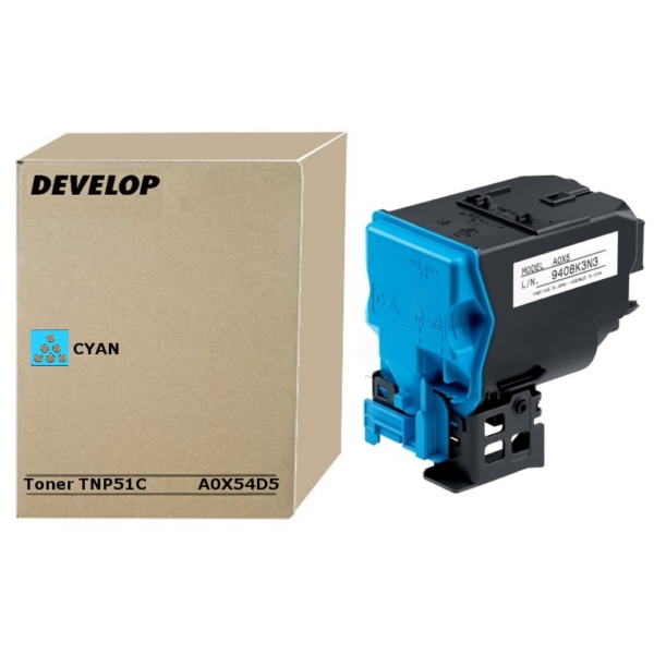 Develop Toner A0X54D5 | TNP-51C | TNP51C cyan