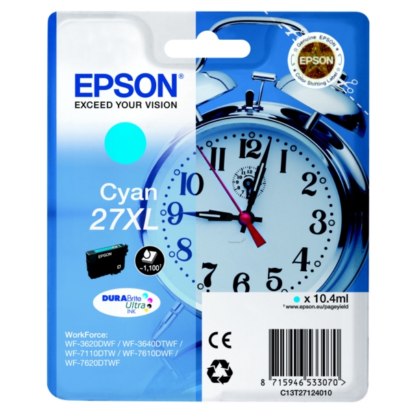 Epson Tinte C13T27124012 | 27XL | T27124012 cyan