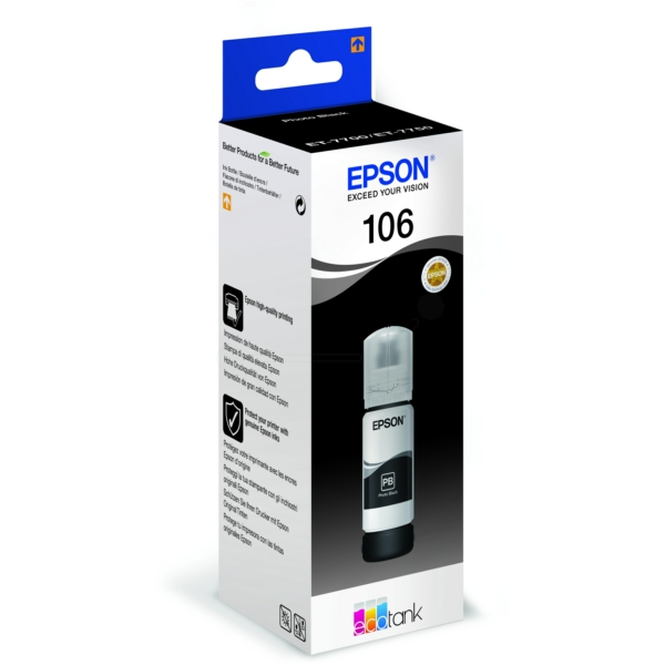 Epson Tinte C13T00R140 | T00R1 | T00R140 | 106 schwarz