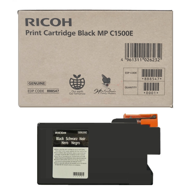 Ricoh Toner 888547 | DT1500BLK schwarz