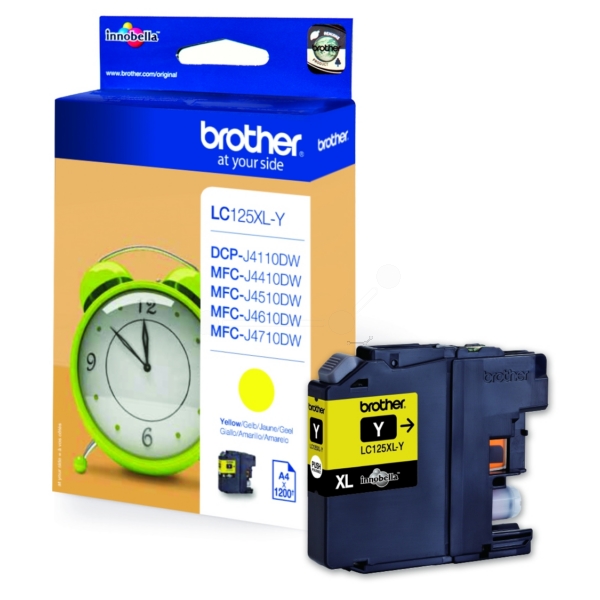 Brother Tinte LC-125XL | LC125XL | LC-125XLY | LC125XLY yellow