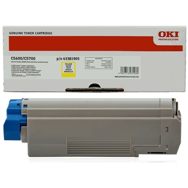 OKI Toner 43381905 yellow