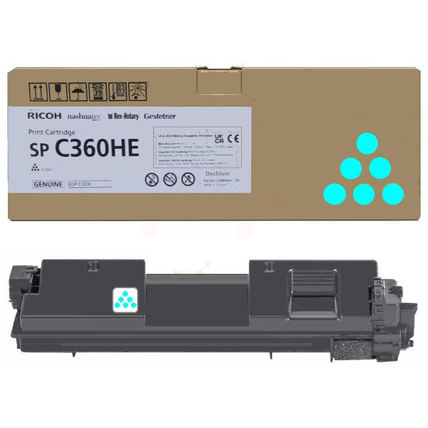 Ricoh Toner 408185 | SPC360HE cyan