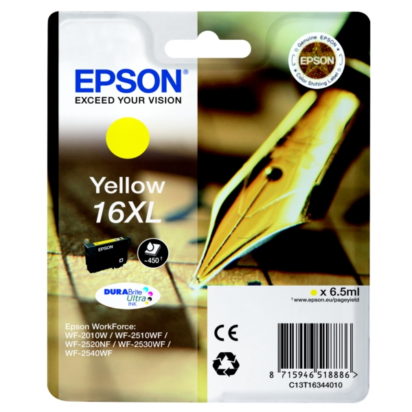 Epson Tinte C13T16344012 | 16XL | T16344012 | T1634 yellow