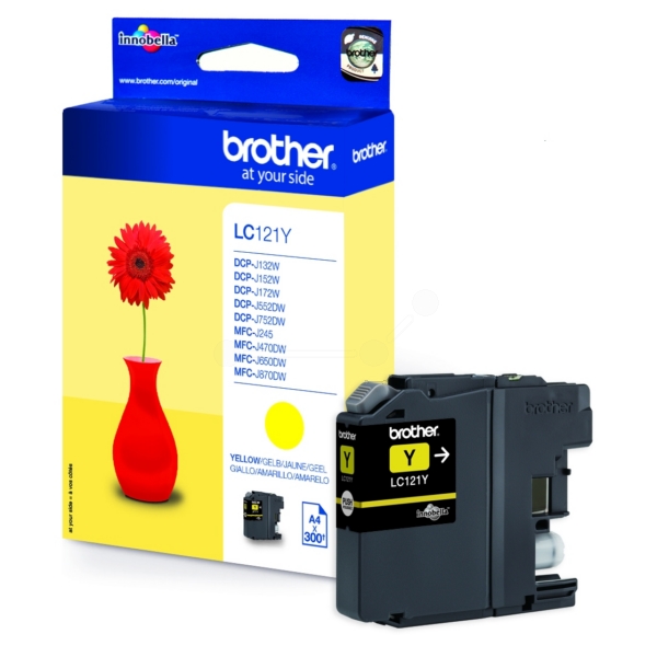 Brother Tinte LC-121Y | LC121Y yellow