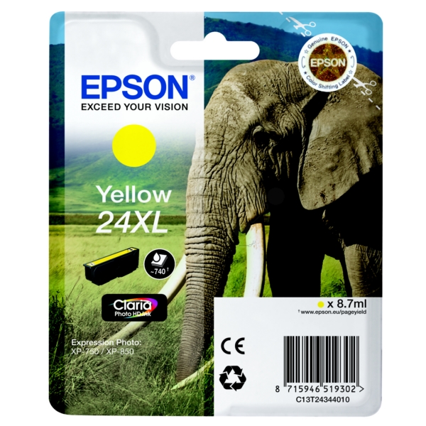 Epson Tinte C13T24344012 | 24XL | T24344012 | T2434 yellow