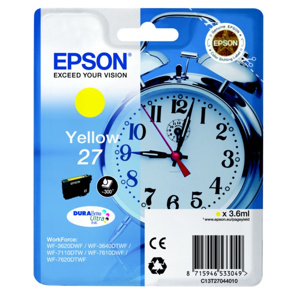 Epson Tinte C13T27044012 | 27 | T27044012 yellow
