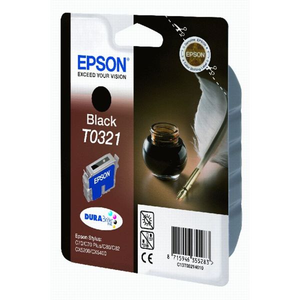 Epson Tinte C13T03214010 | BT0321 | T0321 | T03214010 schwarz