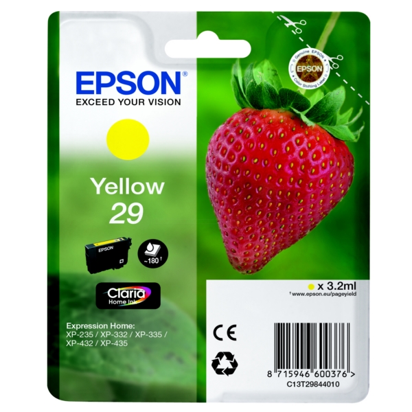 Epson Tinte C13T29844010 | 29 | T29844010 | T2984 yellow