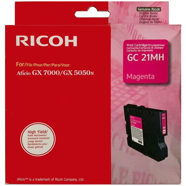Ricoh Toner 405538 | GC-21MH | GC-21HYMGT | GC21MH | GC21HYMGT magenta
