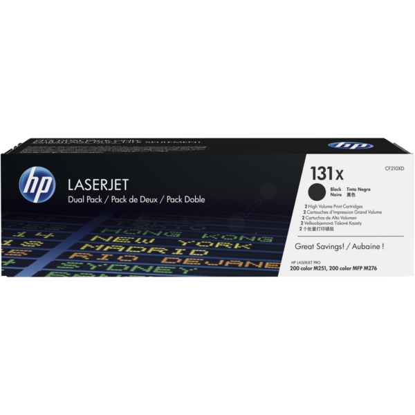 HP Toner CF210XD | 131X | 131XBLACK schwarz