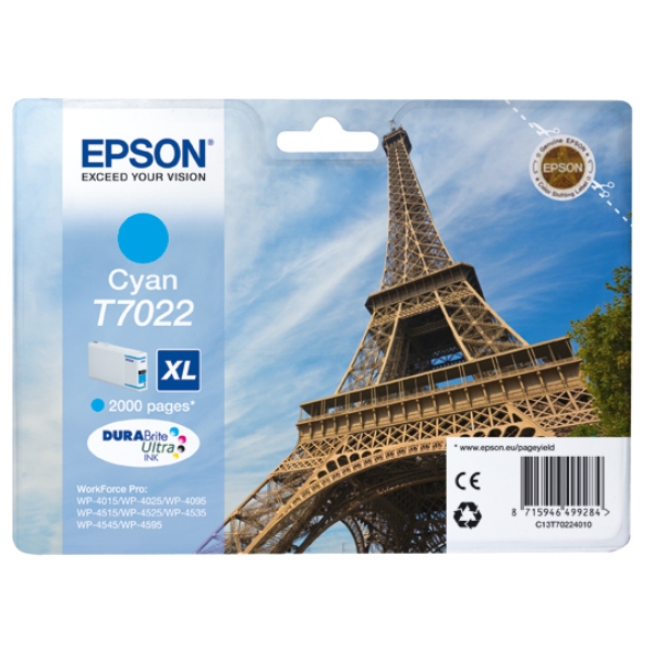 Epson Tinte T70224010 | C13T70224010 | T7022 cyan