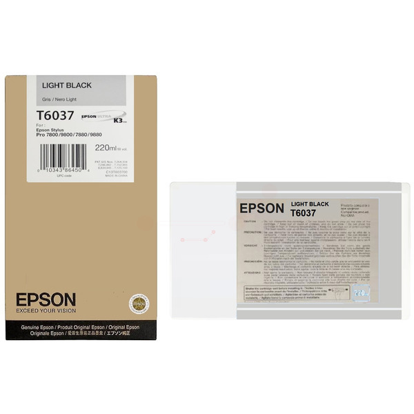 Epson Tinte C13T603700 | T603700 | T6037 schwarz