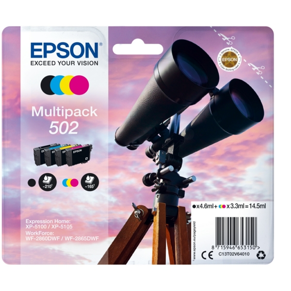 Epson Zubehör C13T02V64010 | T02V6 | T02V64010 | 502 schwarz