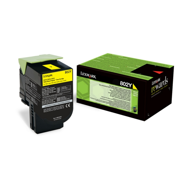 Lexmark Toner 80C20Y0 | 802Y yellow