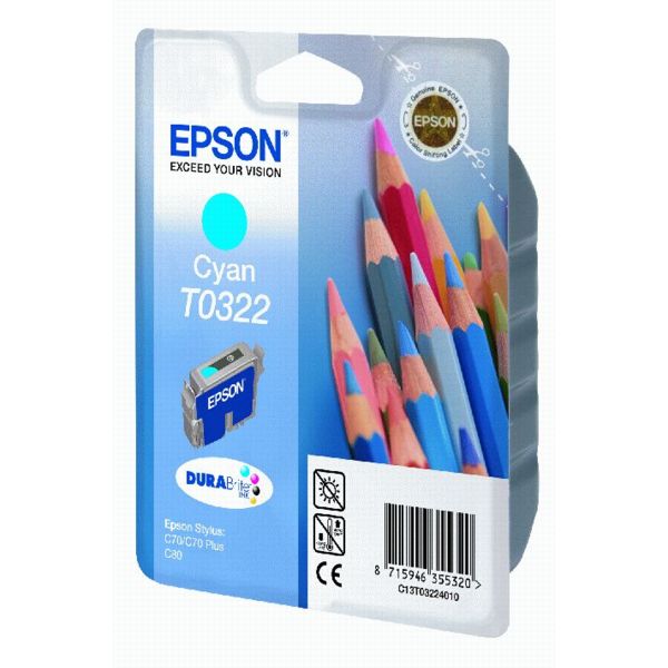 Epson Tinte C13T03224010 | BT0322 | T0322 | T03224010 cyan