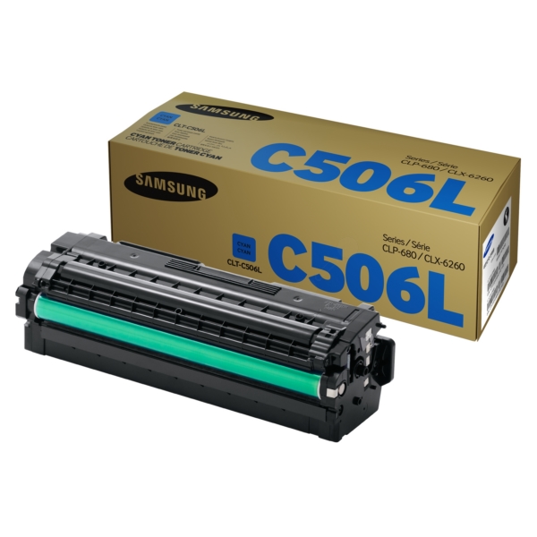 Samsung Toner CLT-C506L | CLTC506L | SU038A | CLT-C506LCYAN | CLTC506LCYAN cyan