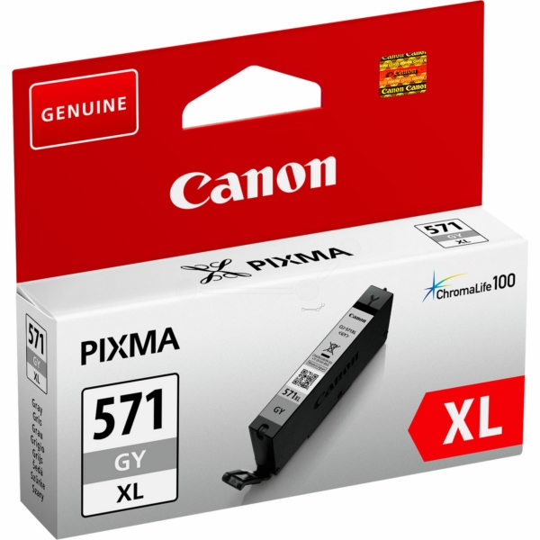 Canon Zubehör CLI-571GY | CLI571GY | 0335C001 | CLI-571GYXL | CLI-571XLGY | CLI571GYXL | CLI571XLGY