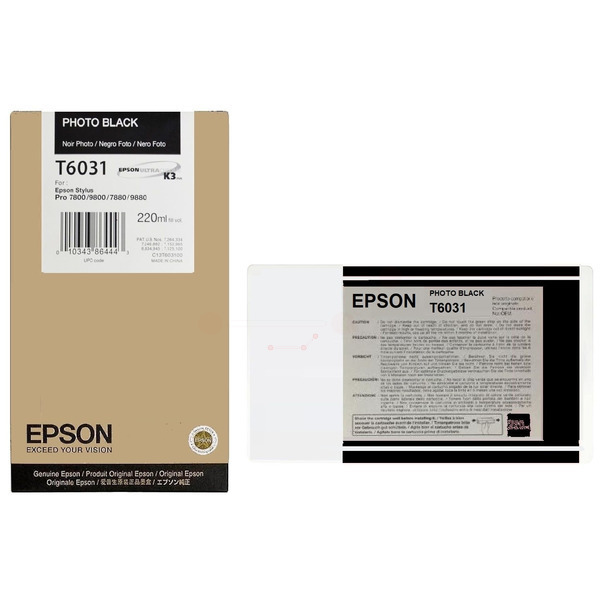 Epson Tinte C13T603100 | T6031 | T603100 schwarz